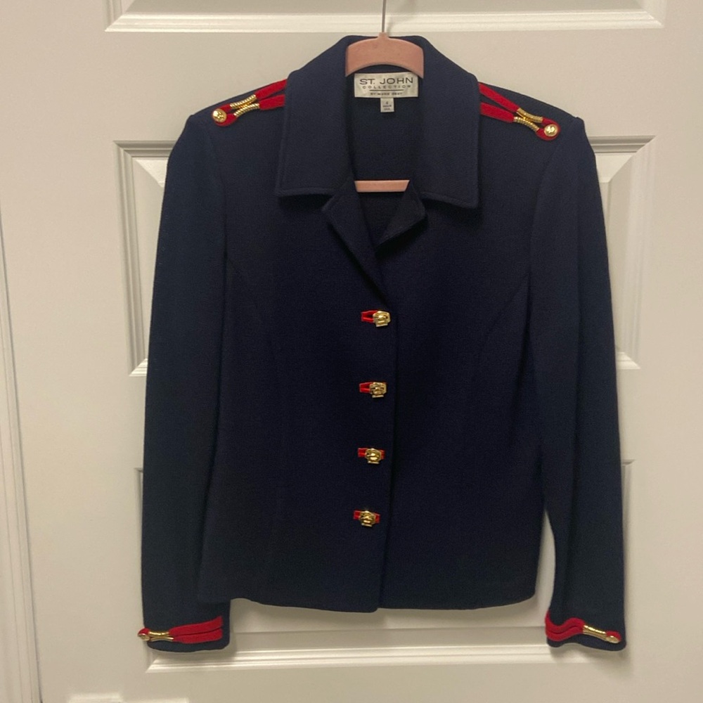 St. John Navy Blue Suit
